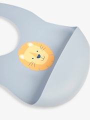 JoJo Maman Bébé Yellow Safari 2-Pack Silicone Bib Set - Image 3 of 7