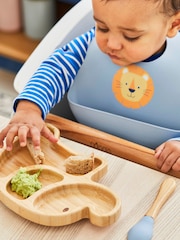 JoJo Maman Bébé Yellow Safari 2-Pack Silicone Bib Set - Image 6 of 7