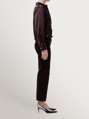Citizens of Humanity Brown Palma Straight Leg Baby Cord Trousers - Image 6 of 6