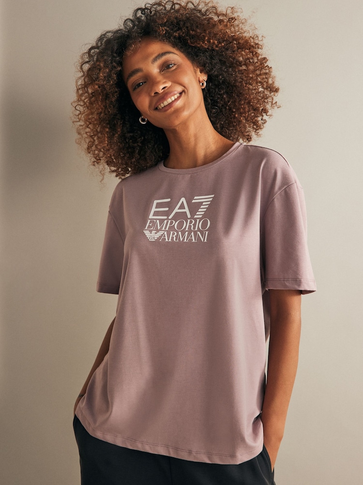Emporio Armani EA7 Visibility Logo T-Shirt - Image 1 of 7 Emporio Armani EA7 Visibility Logo T-Shirt - Image 1 of 7