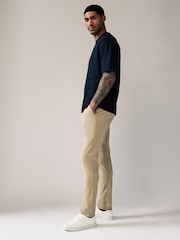 Stone Skinny Fit Stretch Chino Trousers - Image 3 of 9