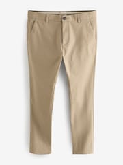 Stone Skinny Fit Stretch Chino Trousers - Image 6 of 9