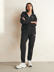 Emporio Armani EA7 Logo Series Hoodie Black Tracksuit - Image 1 of 8