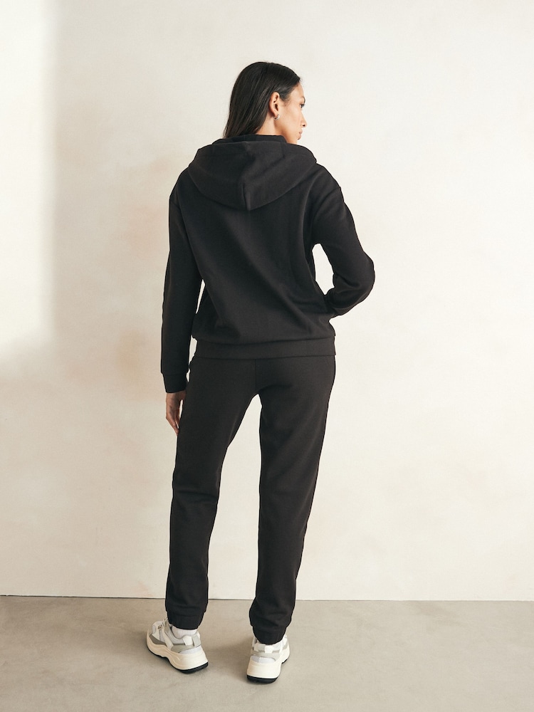 Emporio Armani EA7 Logo Series Hoodie Black Tracksuit - Image 2 of 8