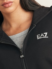 Emporio Armani EA7 Logo Series Hoodie Black Tracksuit - Image 5 of 8