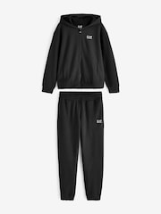 Emporio Armani EA7 Logo Series Hoodie Black Tracksuit - Image 6 of 8