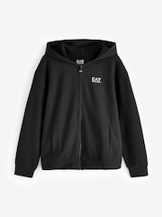 Emporio Armani EA7 Logo Series Hoodie Black Tracksuit - Image 7 of 8