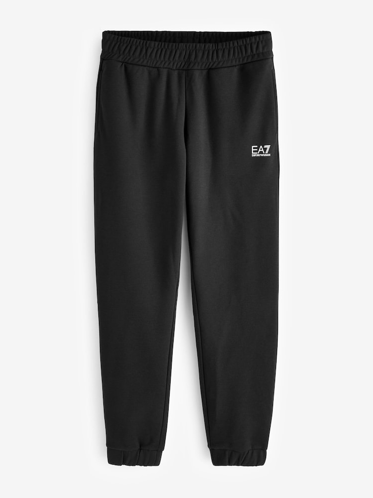 Emporio Armani EA7 Logo Series Hoodie Black Tracksuit - Image 8 of 8