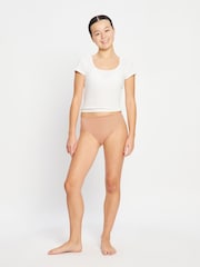 ModiBodi Beige Natural Teen Period- Seamfree Hi-Leg Bikini Moderate Ballet - Image 1 of 8
