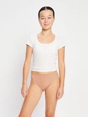 ModiBodi Beige Natural Teen Period- Seamfree Hi-Leg Bikini Moderate Ballet - Image 5 of 8
