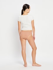 ModiBodi Beige Natural Teen Period- Seamfree Hi-Leg Bikini Moderate Ballet - Image 6 of 8