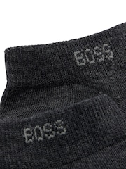 BOSS Dark Grey Ankle Socks 2 Pack - Image 3 of 3