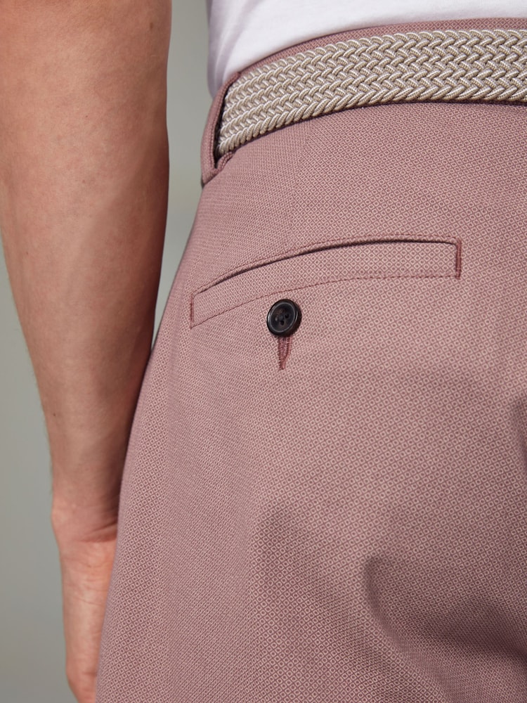 Pink Belted Chino Shorts - Image 3 of 9