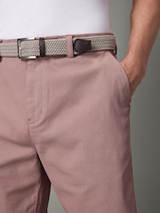Pink Belted Chino Shorts - Image 4 of 9