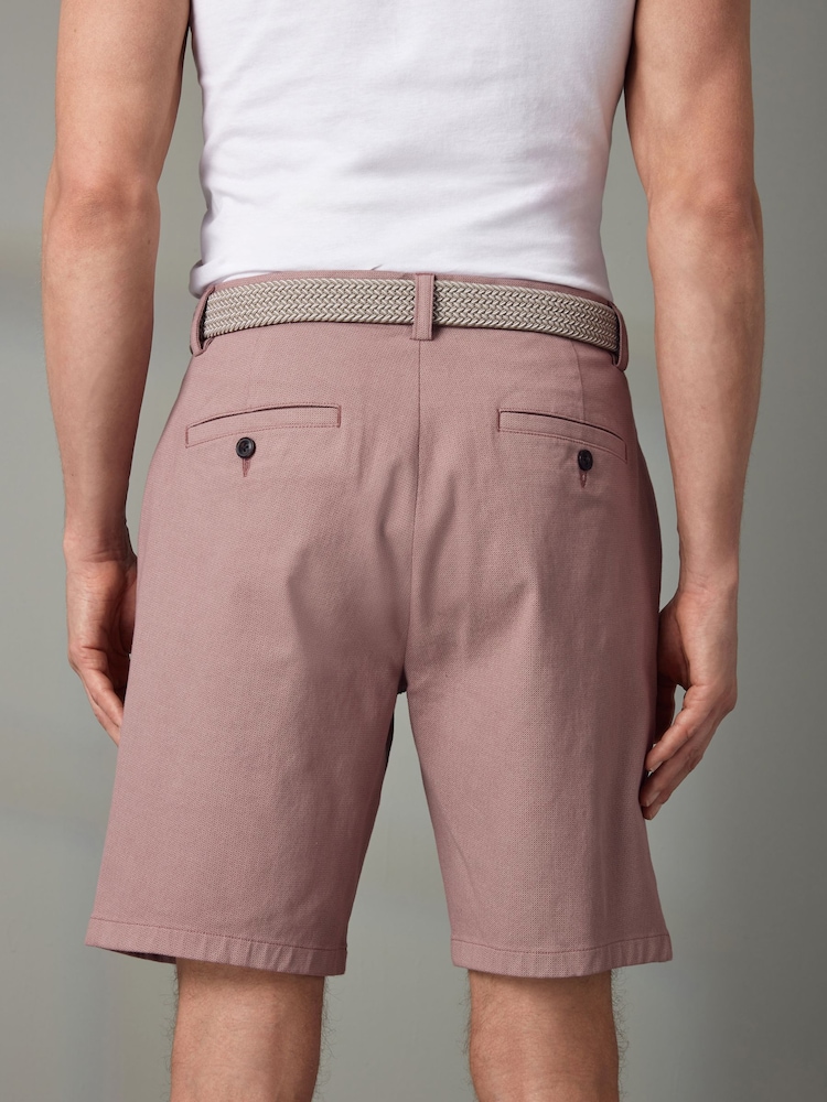 Pink Belted Chino Shorts - Image 5 of 9