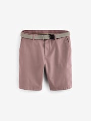 Pink Belted Chino Shorts - Image 6 of 9