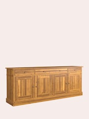 Laura Ashley Brown Garrat 4 Door 3 Drawer Sideboard - Image 3 of 4