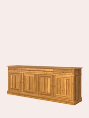 Laura Ashley Brown Garrat 4 Door 3 Drawer Sideboard - Image 4 of 4
