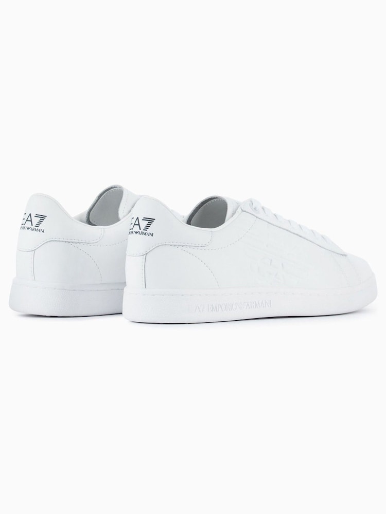 Emporio Armani EA7 Classic CC Court White Trainers - Image 2 of 5