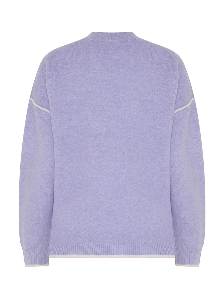 Long Tall Sally Purple Tipped Detail Knitted Jumper - Image 6 of 6 Long Tall Sally Purple Tipped Detail Knitted Jumper - Image 6 of 6
