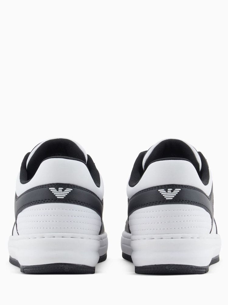 Emporio Armani EA7 Slasher Skater Black/White Trainers - Image 2 of 7