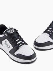 Emporio Armani EA7 Slasher Skater Black/White Trainers - Image 4 of 7