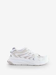 Emporio Armani EA7 Crusher Sonic Dart Runner White Trainers - Image 1 of 5