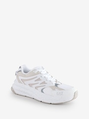 Emporio Armani EA7 Crusher Sonic Dart Runner White Trainers - Image 2 of 5