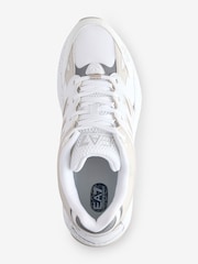 Emporio Armani EA7 Crusher Sonic Dart Runner White Trainers - Image 3 of 5