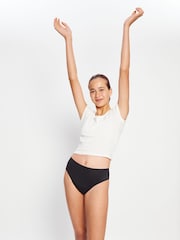 ModiBodi Black Teen Period Seamfree Hi-Leg Bikini Moderate - Image 3 of 8