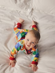 Little Bird by Jools Oliver Multi Colourful Christmas Advent Calendar 100% Cotton Rompersuit - Image 2 of 9
