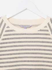 Oliver Bonas Striped Ribbed T-Shirt - Larawan 4 ng 6