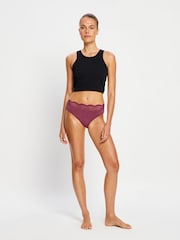 ModiBodi Purple Perio-Sensual Hi Waist Bikini Moderate Plum - Image 5 of 7