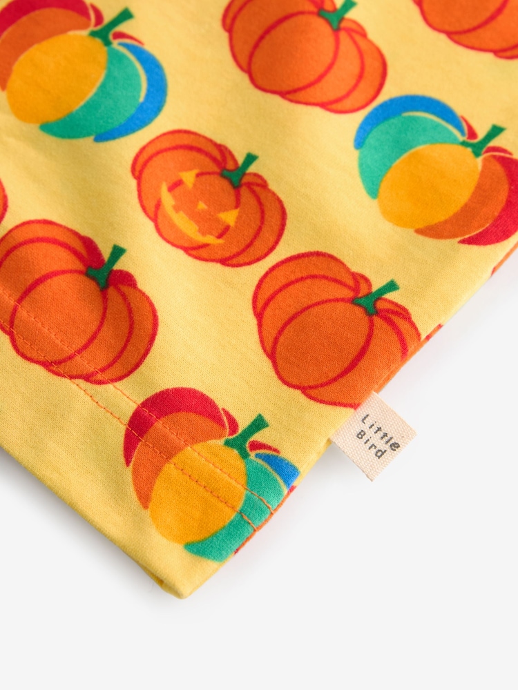 Little Bird by Jools Oliver Orange Adults Short Sleeve Halloween Raglan T-Shirt - Image 7 of 7 Little Bird by Jools Oliver Orange Adults Short Sleeve Halloween Raglan T-Shirt - Image 7 of 7