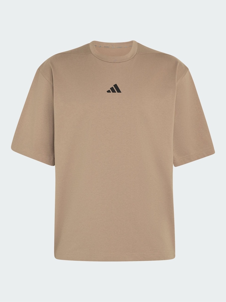adidas Cream Primelift Workout Oversize T-Shirt - Image 7 of 7 adidas Cream Primelift Workout Oversize T-Shirt - Image 7 of 7