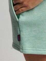 Superdry Green Vintage Logo Embroidered Jersey Shorts - Image 5 of 5