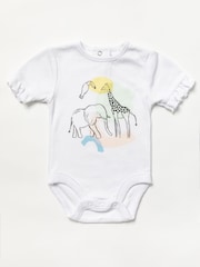 Lily & Jack Blue Bodysuit/Shorts and Shoes Outfit Set - Image 2 of 4