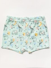 Lily & Jack Blue Bodysuit/Shorts and Shoes Outfit Set - Image 3 of 4