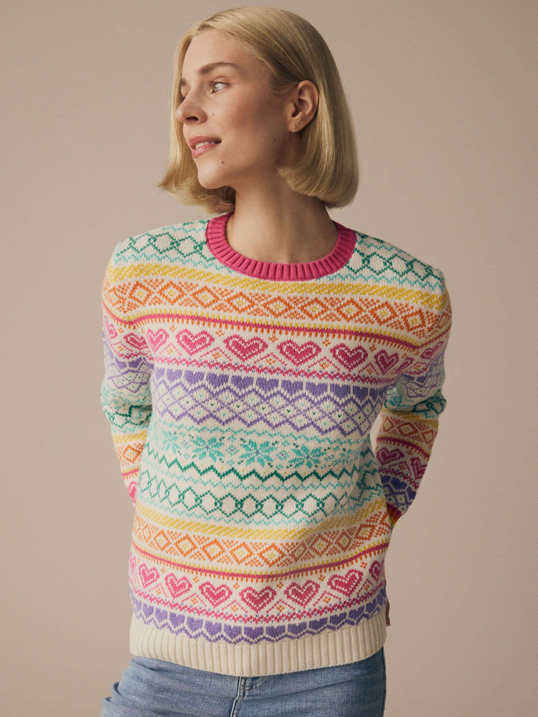 Pastel rainbow jumper hotsell