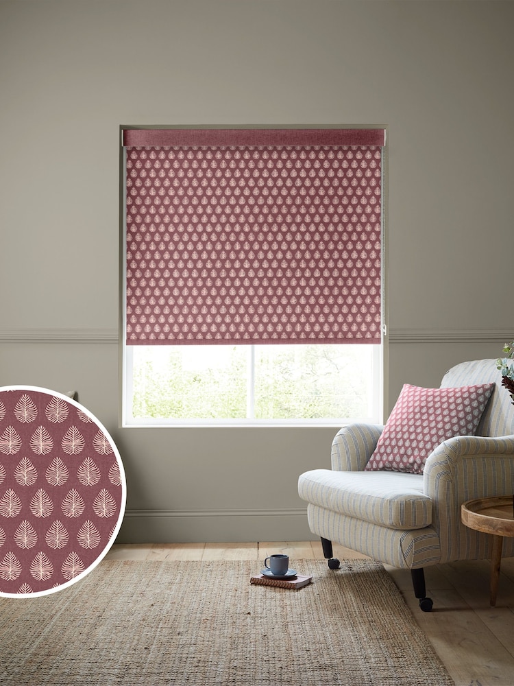 Emily Bond Raspberry Jaipur Made to Measure Roller Blinds - Image 1 of 6