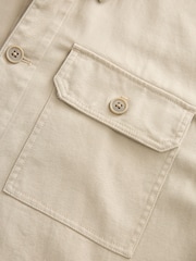 Ecru Cotton Linen Shacket - Image 10 of 10