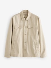 Ecru Cotton Linen Shacket - Image 6 of 10