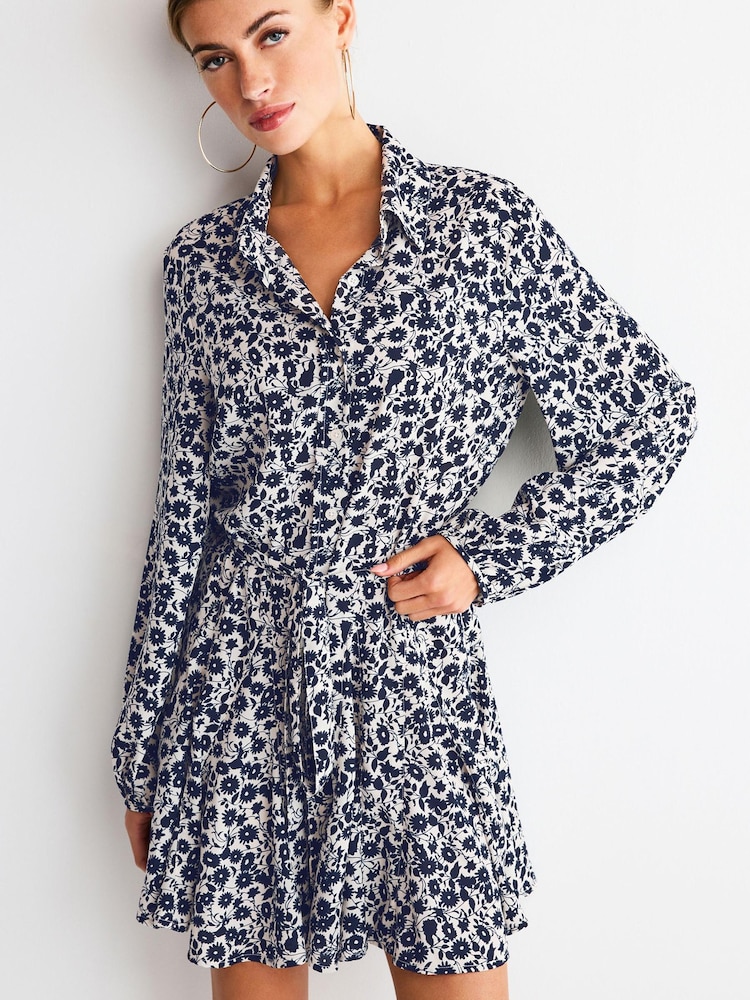 Navy Blue/White Ditsy Floral - Image 1 of 6