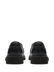 Clarks Black Leather Splend Penny Loafer Shoes - Image 5 of 7