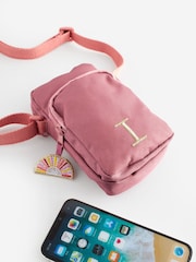 Bright Pink Initial Sun patch Cross-Body Bag - Image 11 of 17