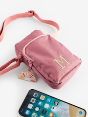 Bright Pink Initial Sun patch Cross-Body Bag - Image 12 of 17