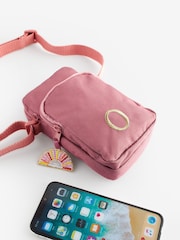 Bright Pink Initial Sun patch Cross-Body Bag - Image 16 of 17