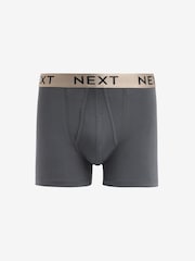 Grey Mixed Light Metallic Waistband 4 Pack Hipster Boxers - Image 5 of 7