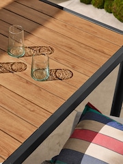 MADE.COM Grey Sassari Garden Dining Bench Set - Image 8 of 9