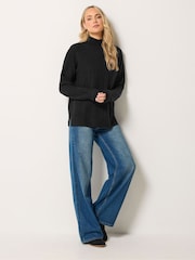 Long Tall Sally Black Turtle Neck Knitted Jumper - Image 2 of 6